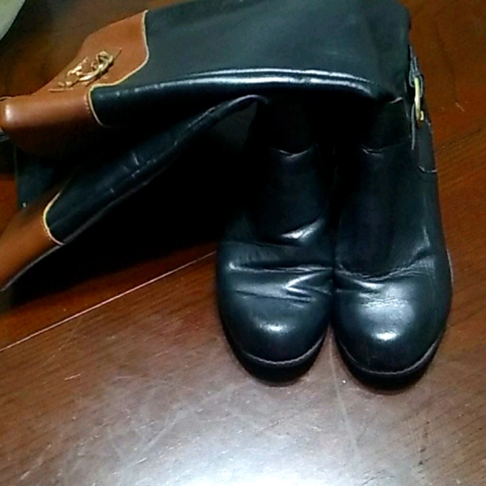 Leather boots
